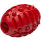 Brinquedo Barril com Dispenser de Ração Vermelho Sabor Bacon para Cães