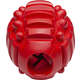 Brinquedo Barril com Dispenser de Ração Vermelho Sabor Bacon para Cães