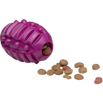 Brinquedo Barril com Dispenser de Ração Roxo Sabor Bacon para Cães