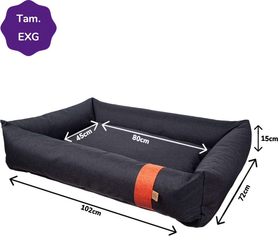 Cama Fábrica Pet Lona Chumbo - Tam. EXG