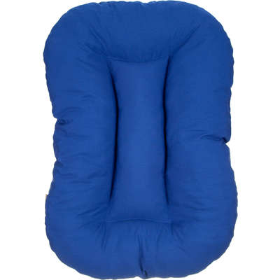 Almofada Retangular Lisa de Microfibra - Azul