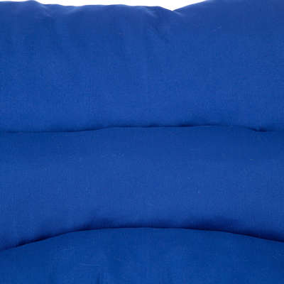 Almofada Retangular Lisa de Microfibra - Azul