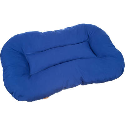 Almofada Retangular Lisa de Microfibra - Azul