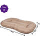 Almofada Retangular Lisa de Microfibra - Caqui