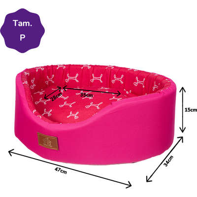 Cama Europa Paris Fábrica Pet - Pink