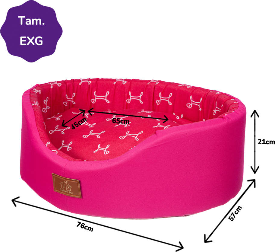 Cama Europa Paris Fábrica Pet Pink - Tam. EXG