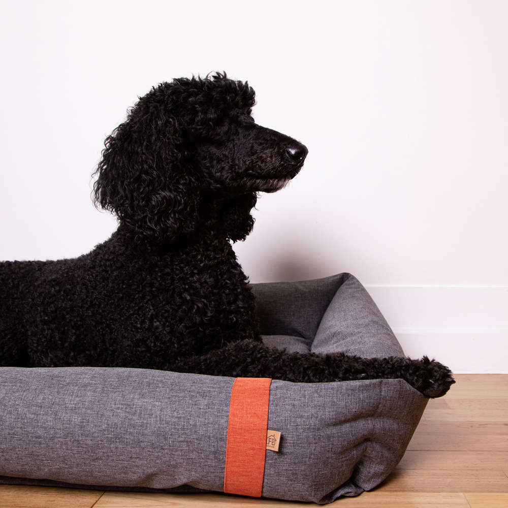 Cama Fábrica Pet Lona Cinza - Tam. G