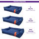 Cama Fábrica Pet Lona Azul Marinho