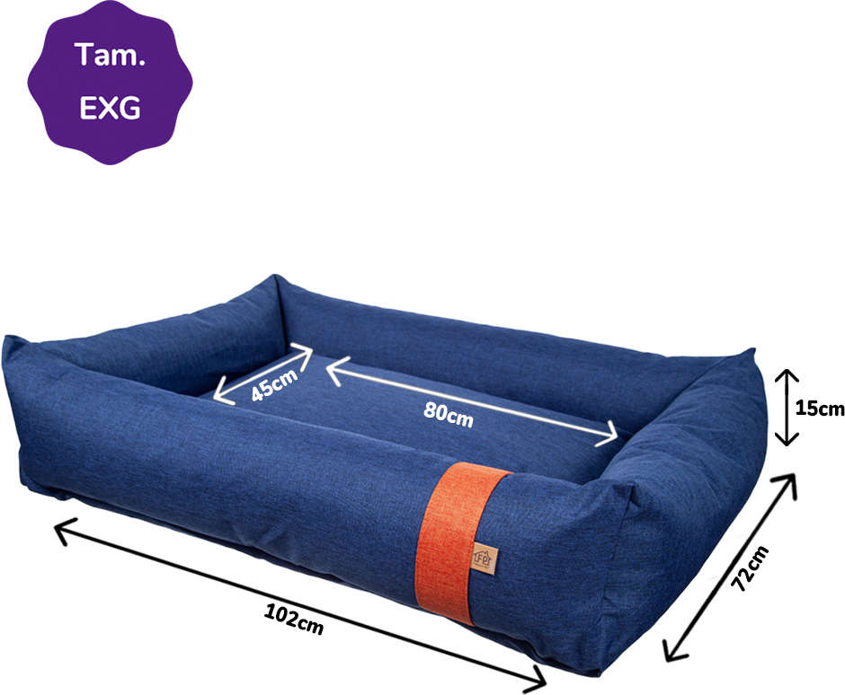 Cama Fábrica Pet Lona Azul Marinho - Tam. EXG