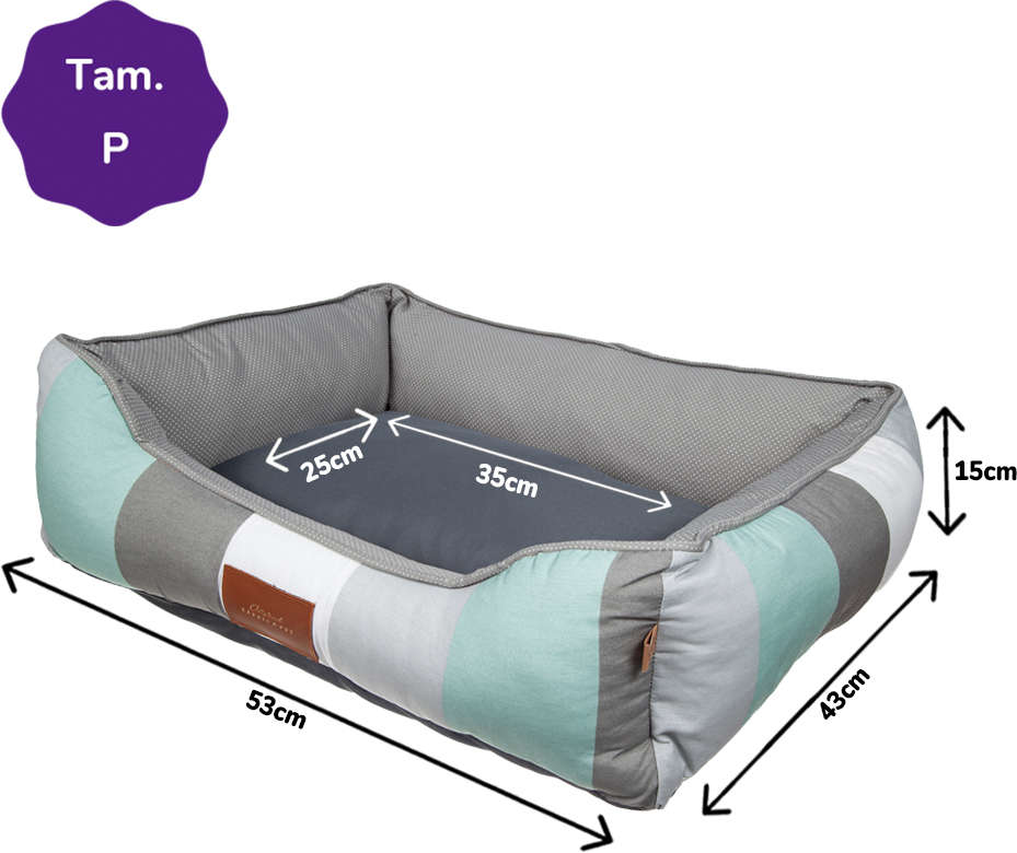 Cama Fábrica Pet Decor Cinza - Tam. P