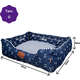 Cama Fabrica Pet Munique Azul Marinho