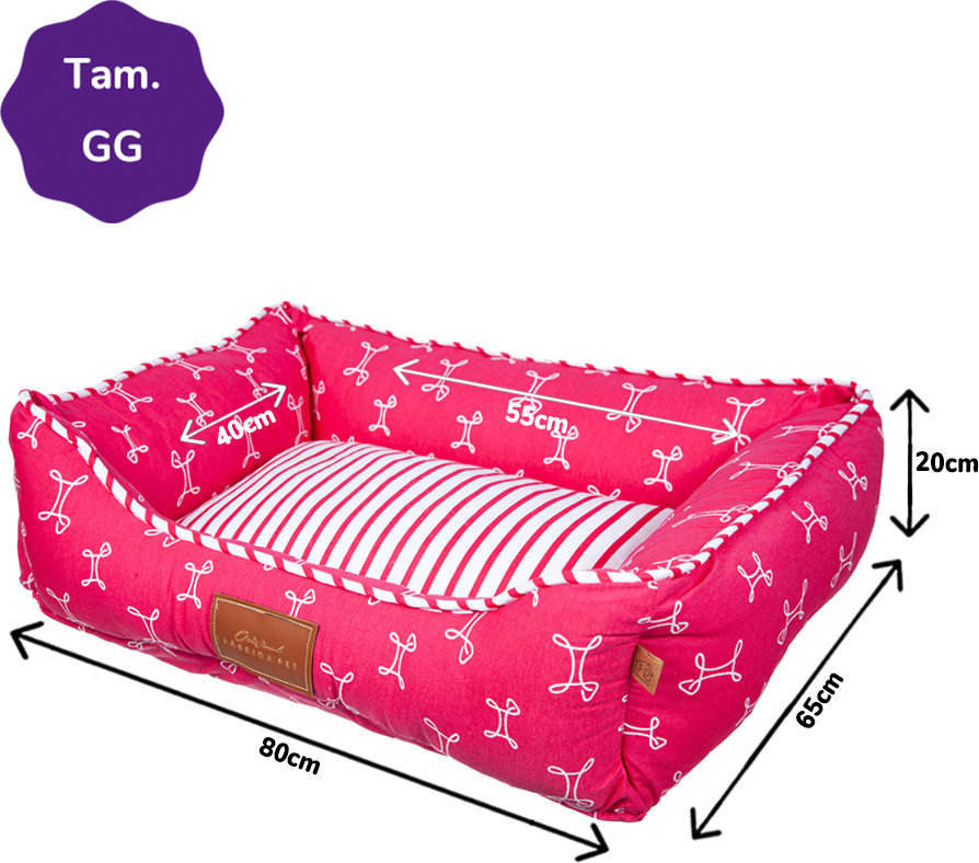Cama Fabrica Pet Munique Pink - Tam. GG