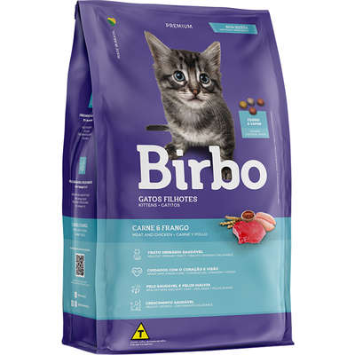 Ração Seca Birbo Carne e Frango para Gatos Filhotes