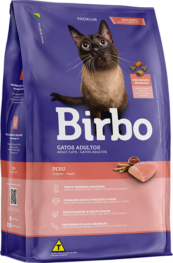 Ração Seca Birbo Peru para Gatos Adultos - 15Kg