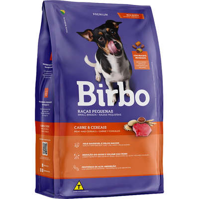 Ração Seca Birbo Carne e Cereais para Cães Adultos Raças Pequenas