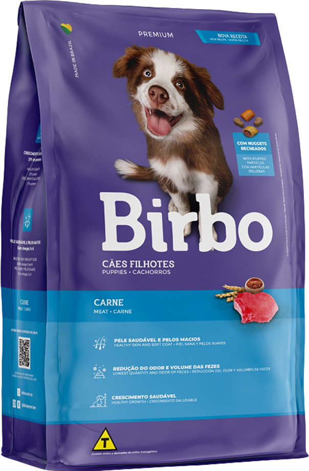 Ração Seca Birbo Carne para Cães Filhotes - 15Kg