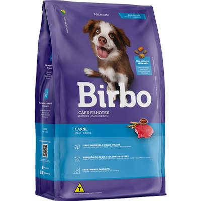 Ração Seca Birbo Carne para Cães Filhotes