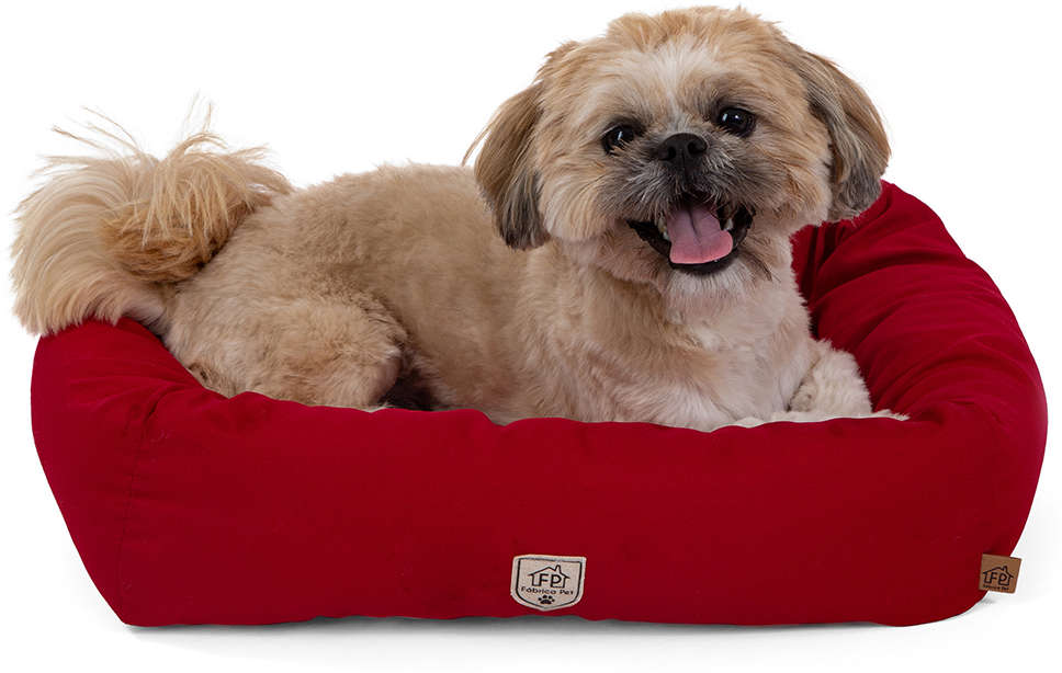 Cama Retangular Fábrica Pet Vermelha - Tam. G