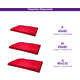 Colchonete Fábrica Pet Impermeável 5 cm Vermelho