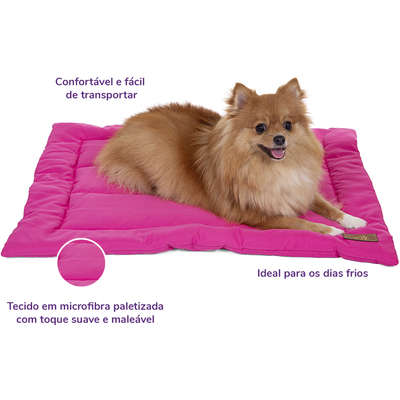 Edredom Fabrica Pet Liso Rosa