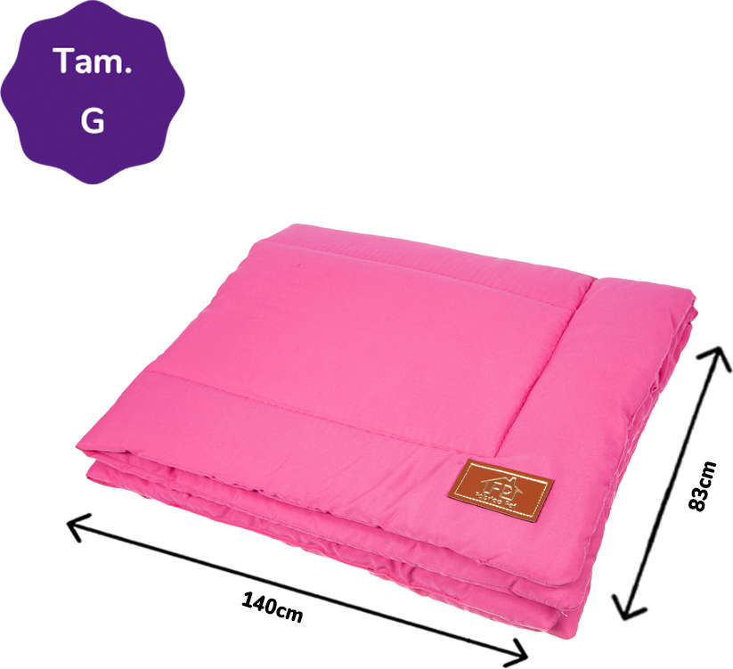 Edredom Fabrica Pet Liso Rosa- Tam. G
