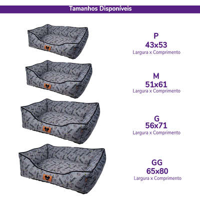 Cama Disney Mickey Quadrada Polegar Cinza