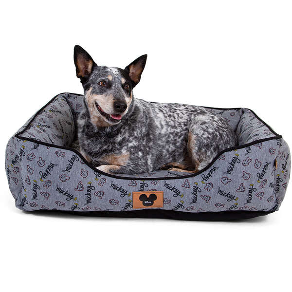 Cama Disney Mickey Quadrada Polegar Cinza