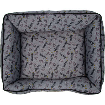 Cama Disney Mickey Quadrada Polegar Cinza