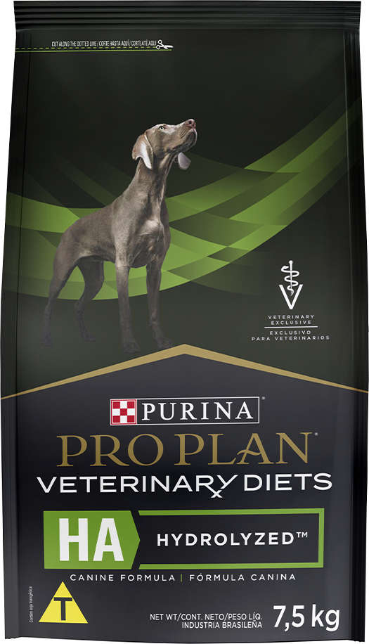 Ração Seca Nestlé Purina Pro Plan Veterinary Diets HA Hydrolyzed para Cães - 7,5Kg