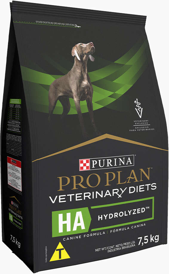 Ração Seca Nestlé Purina Pro Plan Veterinary Diets HA Hydrolyzed para Cães - 7,5Kg