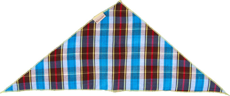 Bandana Pickorruchos Azul Xadrez - Tam. P