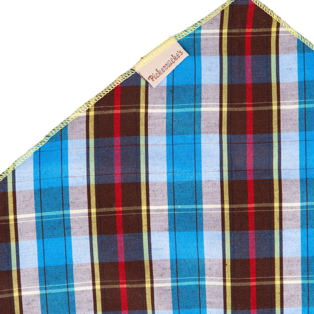 Bandana Pickorruchos Azul Xadrez - Tam. P