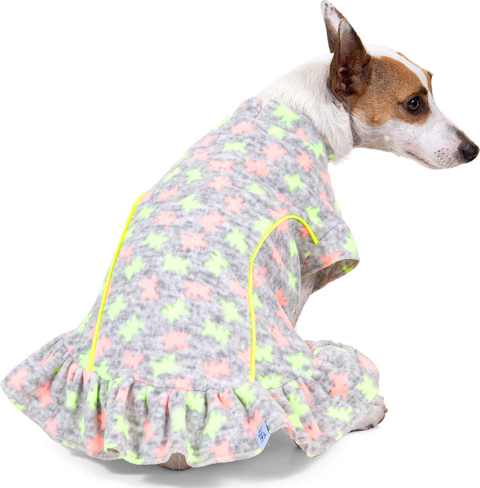 Vestido Soft Grafite com Neon - Tam. 00
