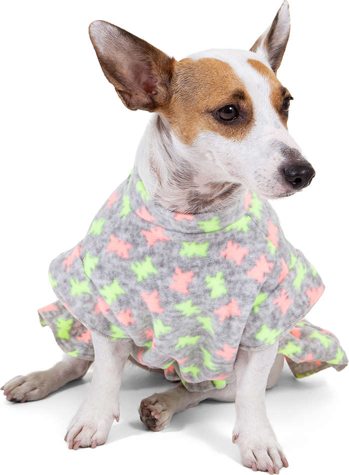 Vestido Soft Grafite com Neon - Tam. 00