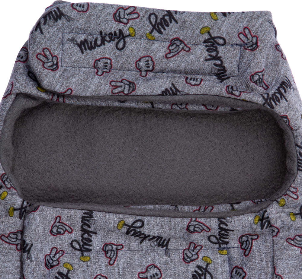 Capa Disney Mickey Polegar Cinza - Tam. 00