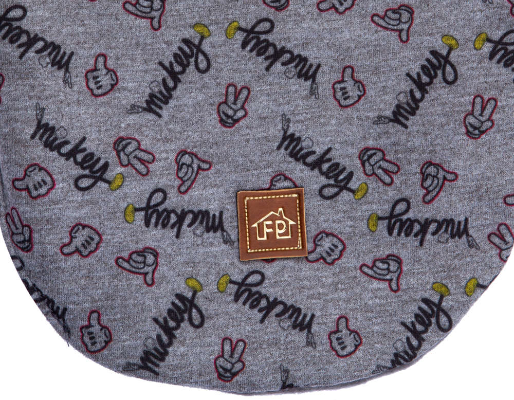 Capa Disney Mickey Polegar Cinza - Tam. 00