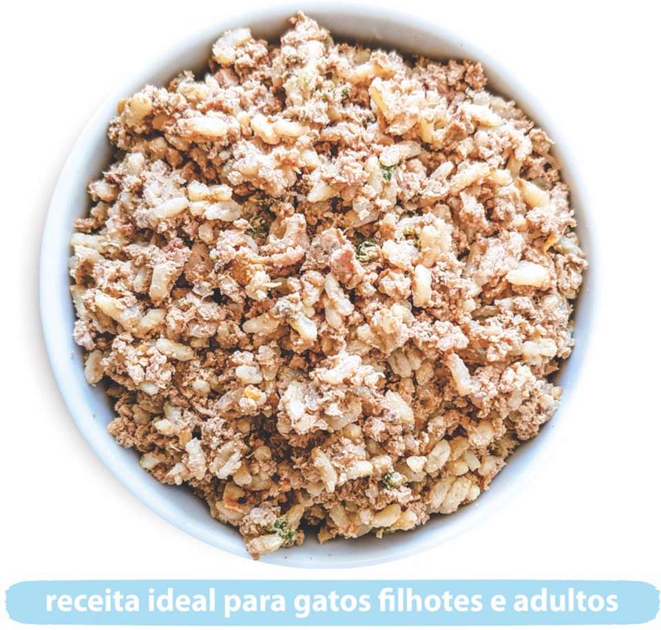 Comidinha Orgânica All Love Frango, Ovo, Quinoa, Cenoura, Abóbora & Leite para Gatos - 900 g
