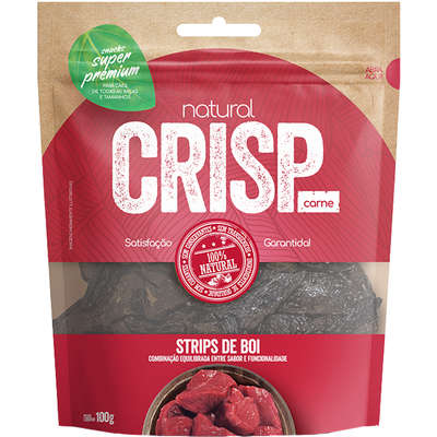 Petisco Natural Crisp Strips de Boi