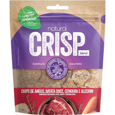 Petisco Natural Crisp Chips de Angus, Batata Doce, Cenoura e Alecrim