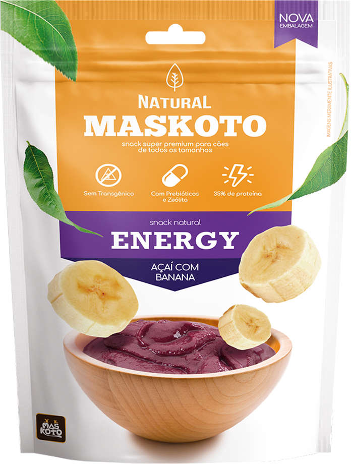 Snack Maskoto para Cães Sabor Açaí com Banana - 60g