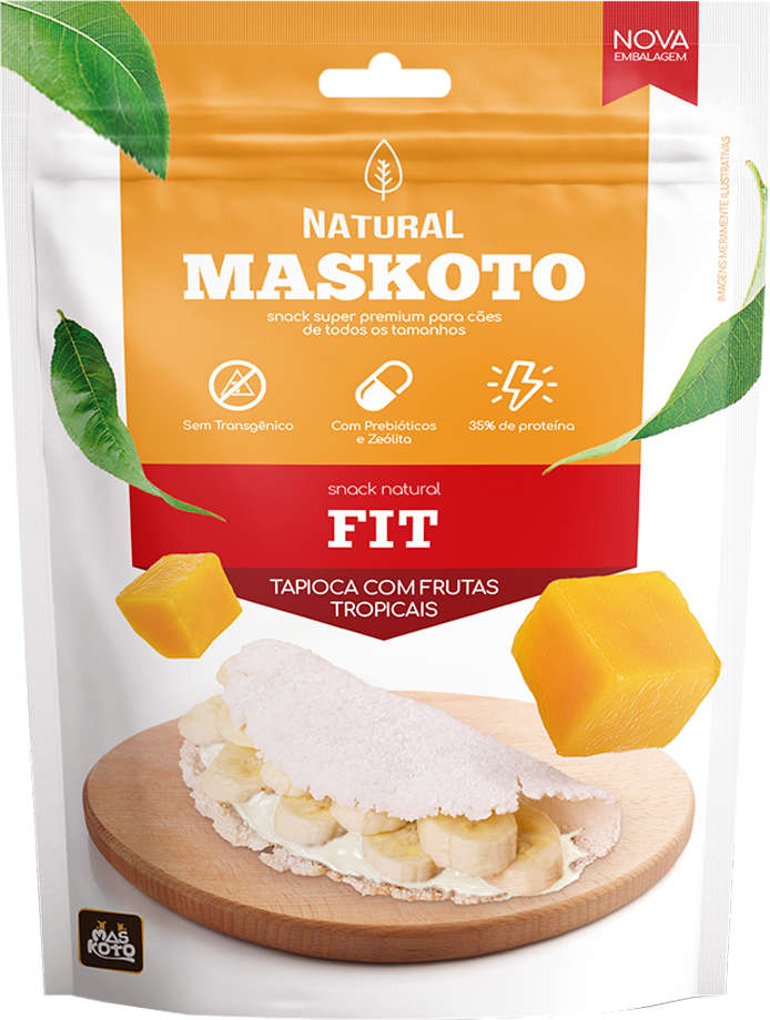 Snack Maskoto para Cães Sabor Tapioca com Frutas Tropicais - 60g