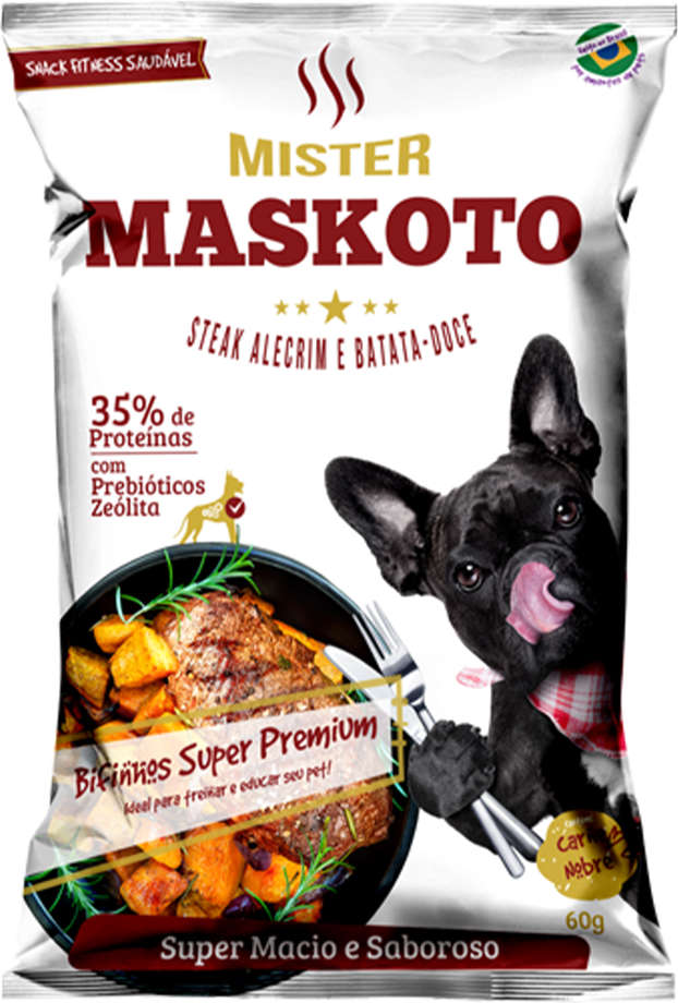 Bifinho Maskoto para Cães Sabor Alecrim e Batata Doce - 60g