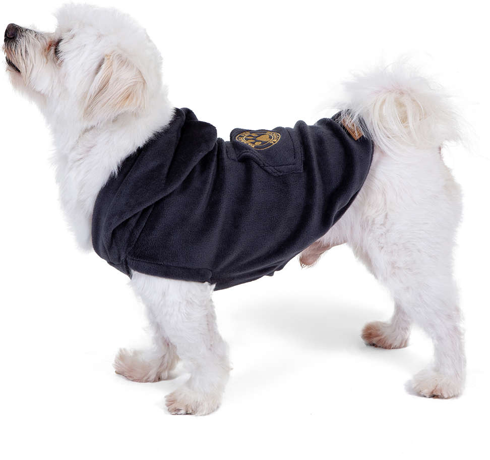 Blusa com Capuz Fábrica Pet Plush Cinza - Tam. 00