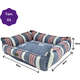 Cama Reciclato Risk Listra Azul