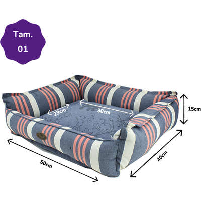 Cama Reciclato Risk Listra Azul