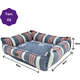 Cama Reciclato Risk Listra Azul