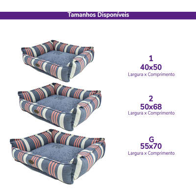 Cama Reciclato Risk Listra Azul