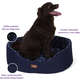Cama Europa Paris Fábrica Pet Azul Marinho