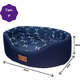 Cama Europa Paris Fábrica Pet Azul Marinho