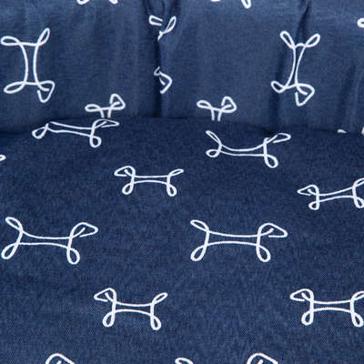 Cama Europa Paris Fábrica Pet Azul Marinho